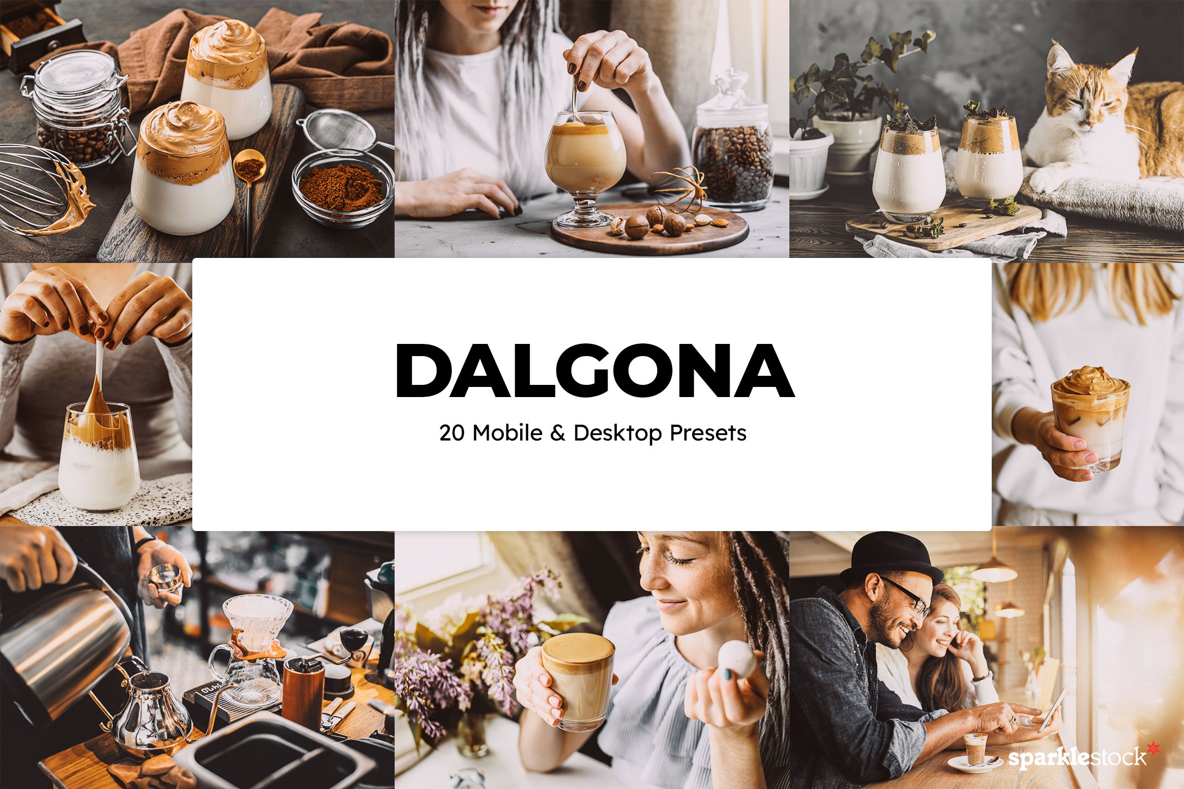 20 Dalgona Lightroom Presets & LUTscover image.