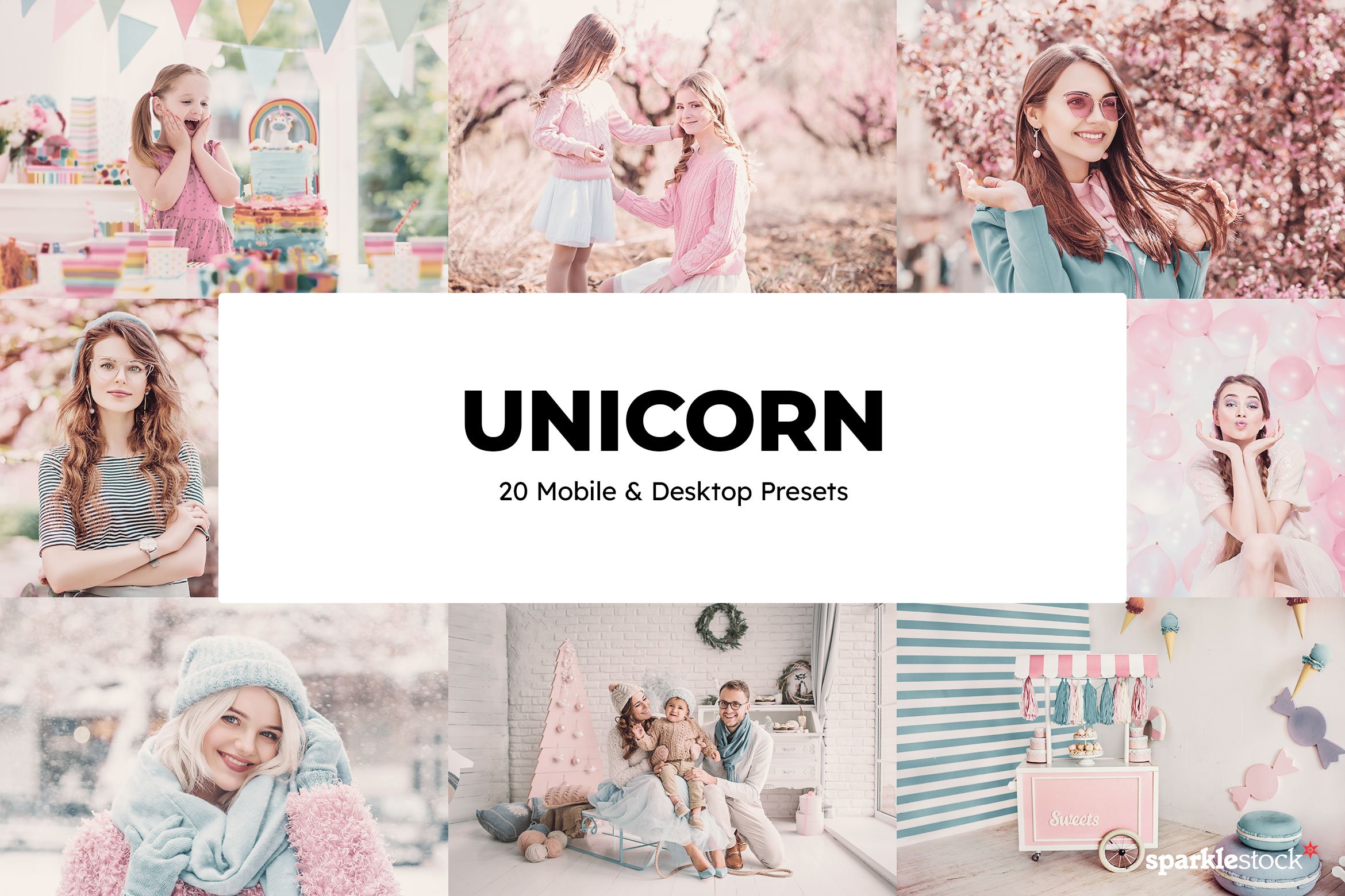 20 Unicorn Lightroom Presets & LUTscover image.