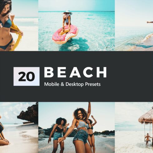 20 Beach Lightroom Presets & LUTscover image.