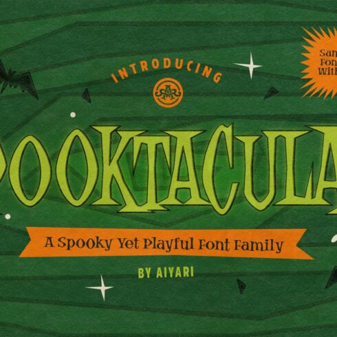 Spooktacular Font Family + Extras cover image.