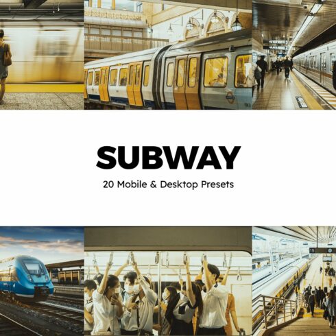 20 Subway Lightroom Presets & LUTscover image.