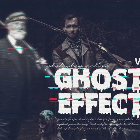 Ghost Effect Photoshop Actioncover image.