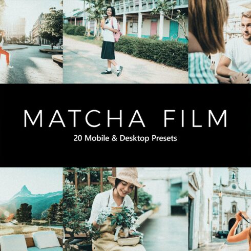 20  Matcha Film LR Presetscover image.