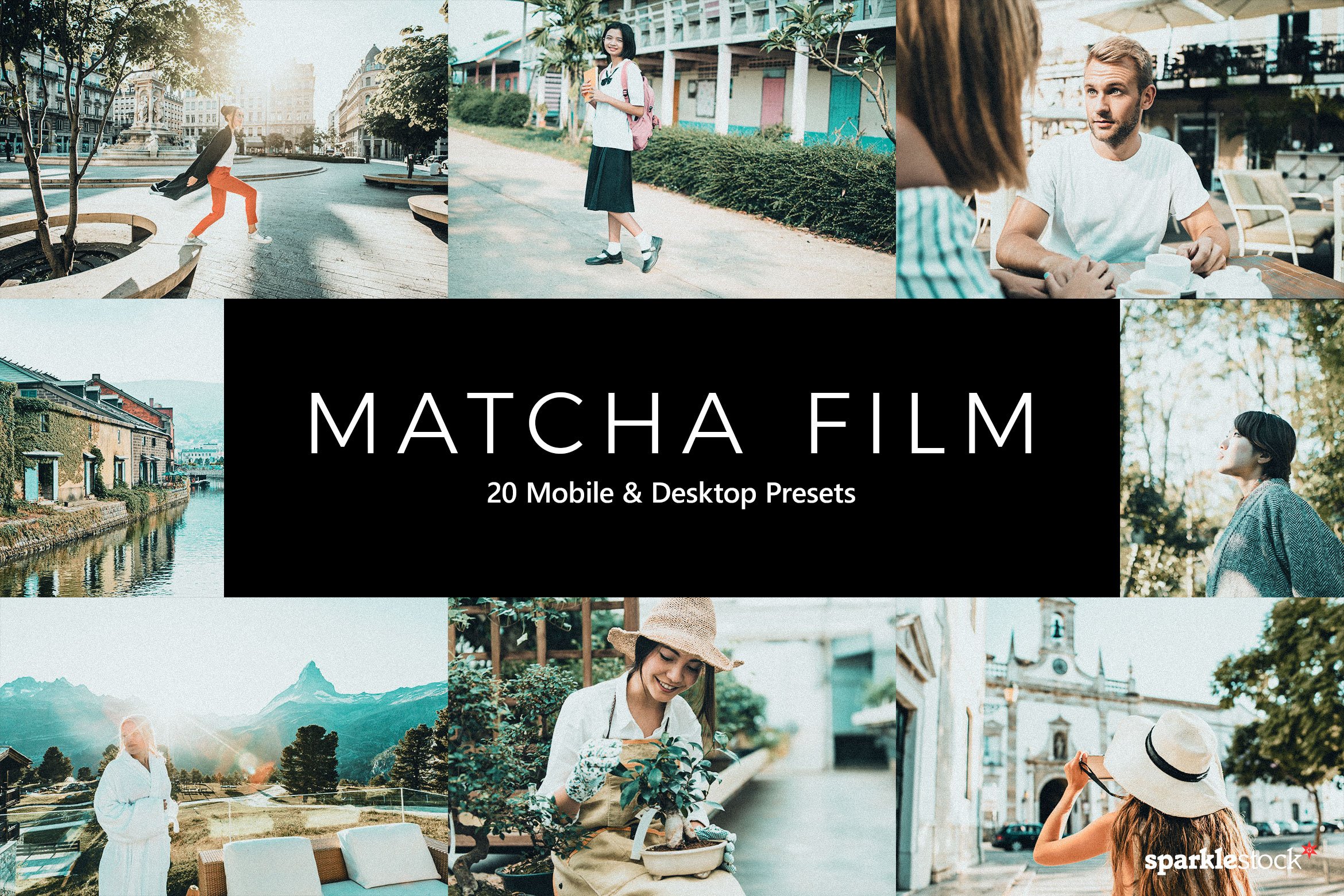20  Matcha Film LR Presetscover image.