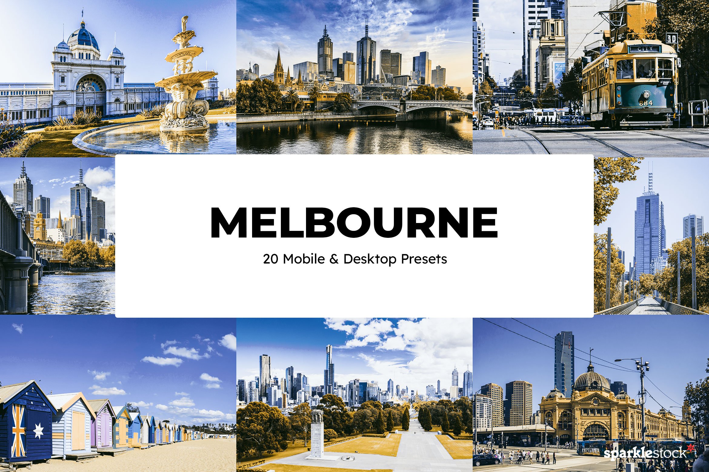 20 Melbourne Lightroom Presets LUTscover image.