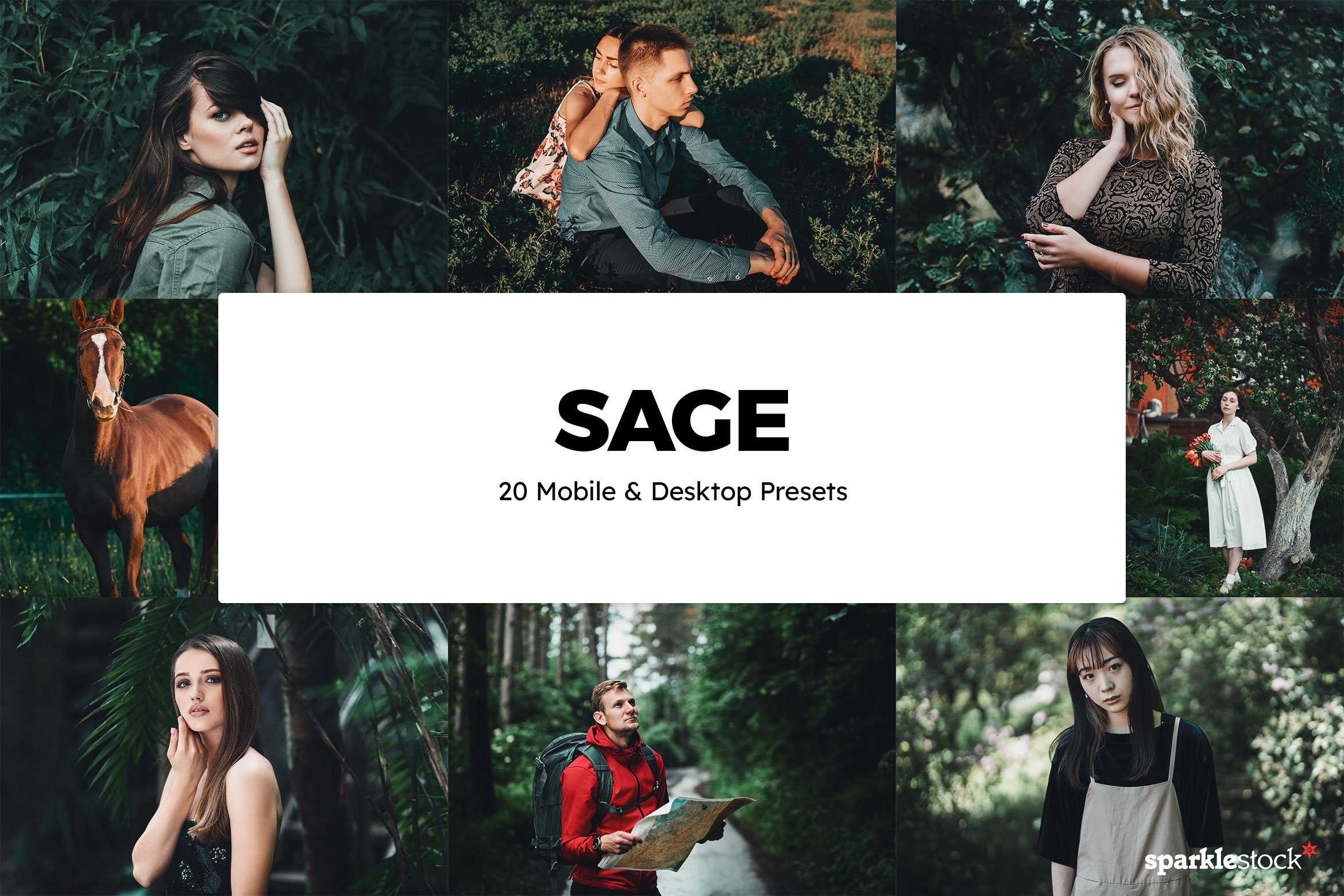 20 Sage Lightroom Presets & LUTscover image.