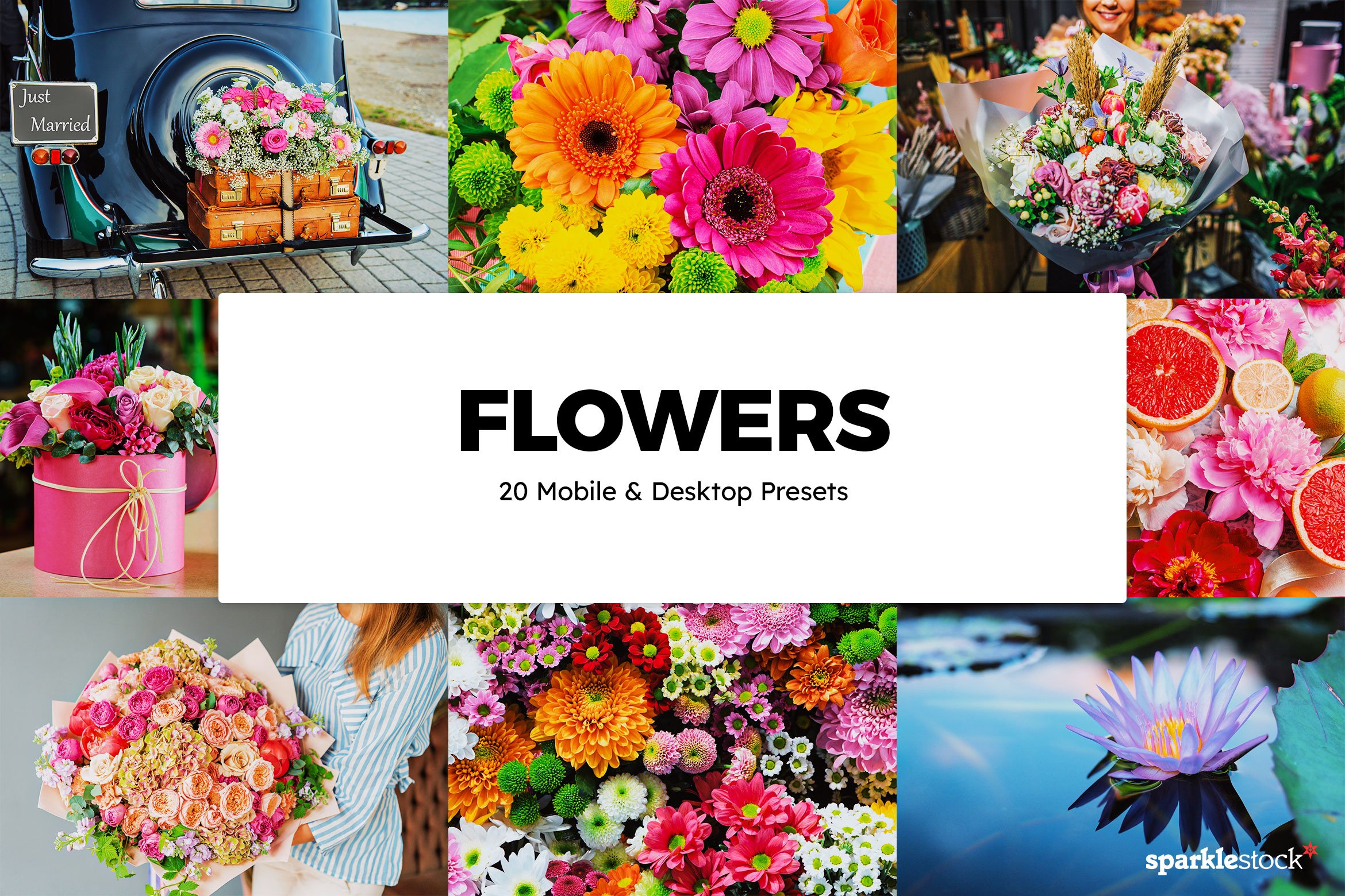 20 Flowers Lightroom Presets & LUTscover image.