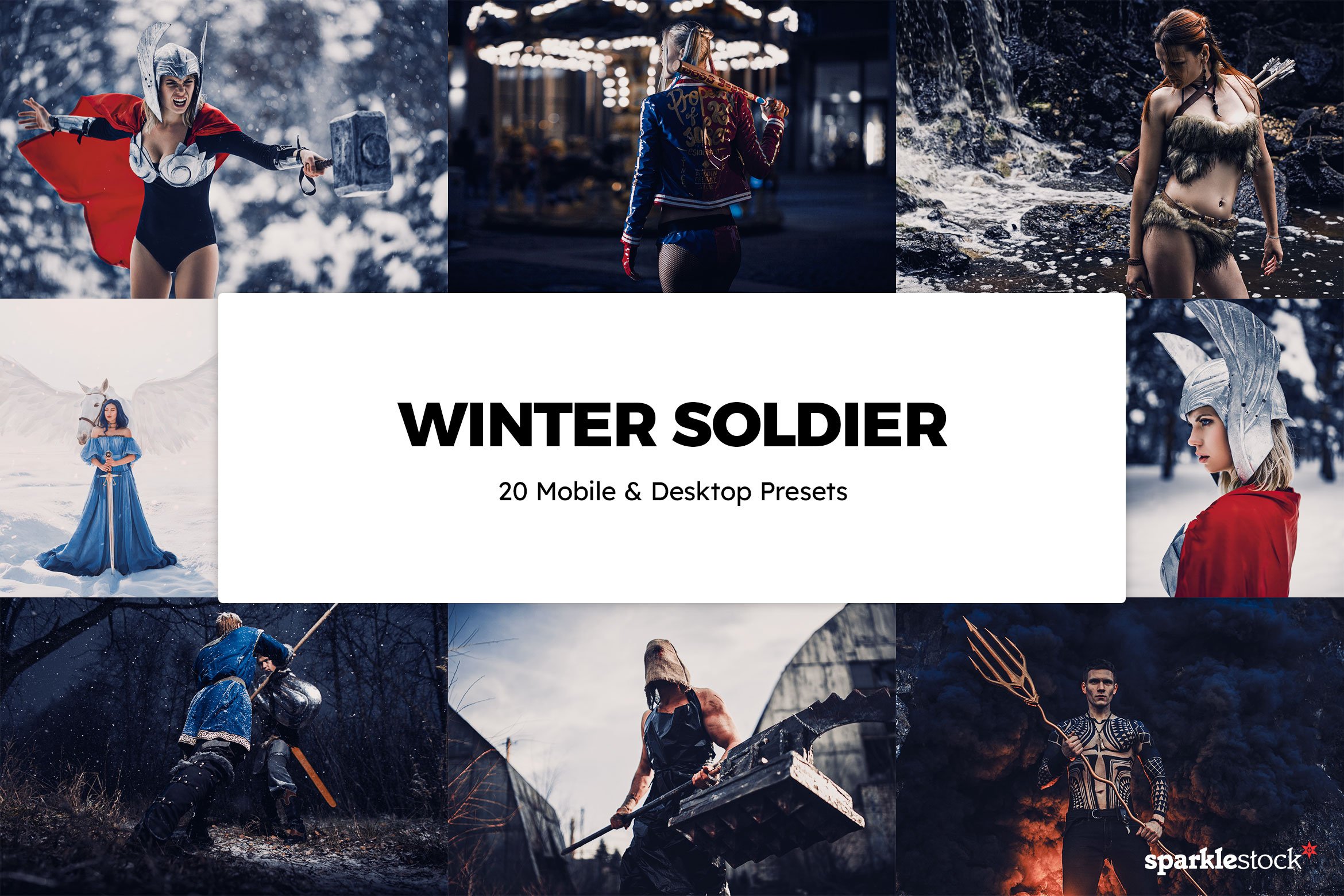 20 Winter Soldier Lightroom Presetscover image.