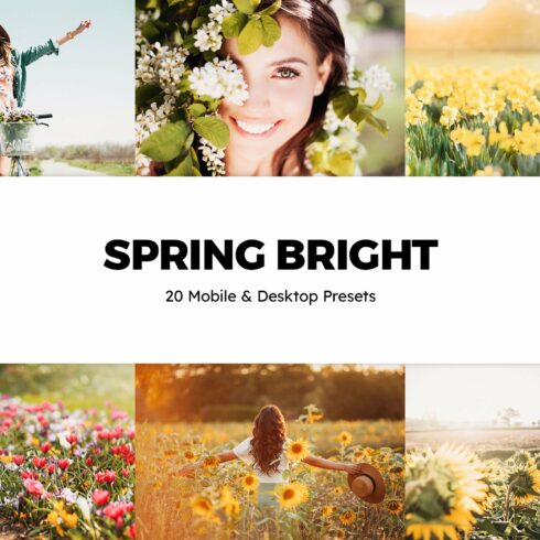 20 Spring Bright Lightroom Presetscover image.