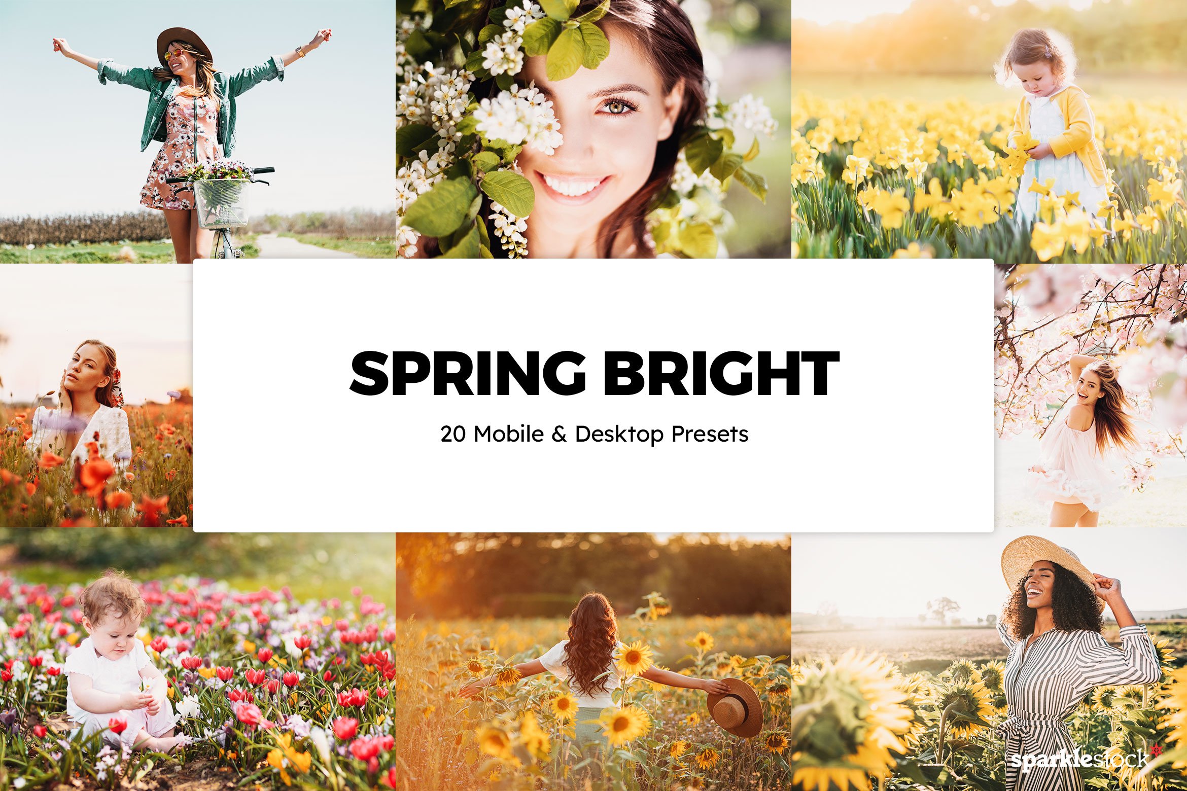 20 Spring Bright Lightroom Presetscover image.