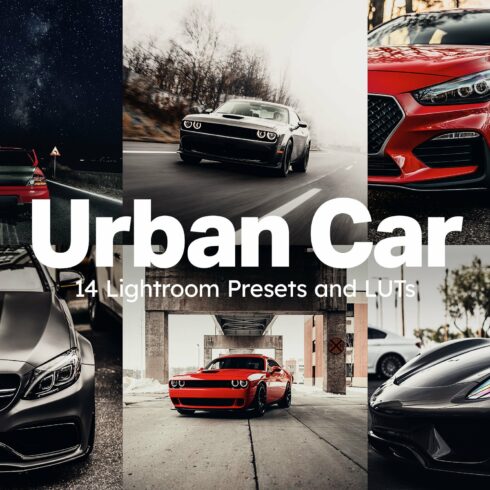 14 Urban Car Lightroom Presets LUTscover image.