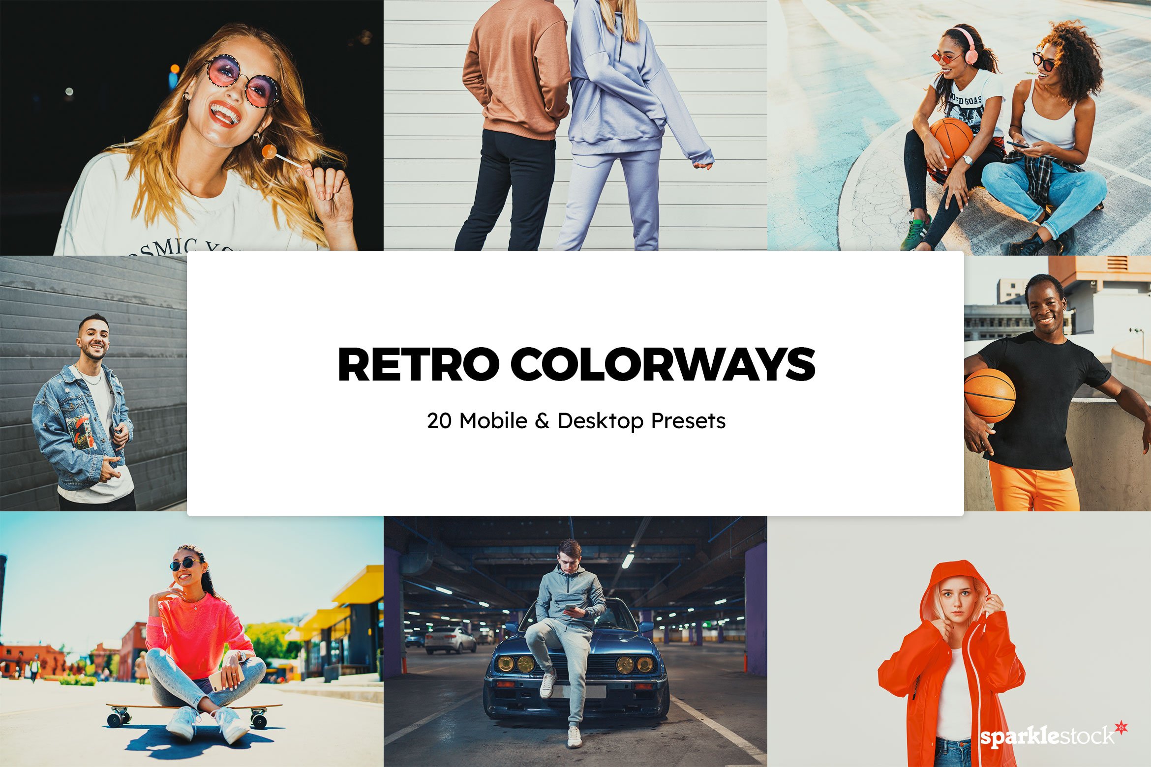 20 Retro Colorways Lightroom Presetscover image.