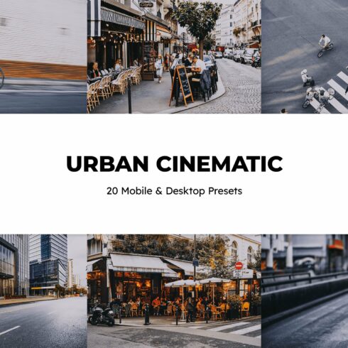 20 Urban Cinematic Lightroom Presetscover image.