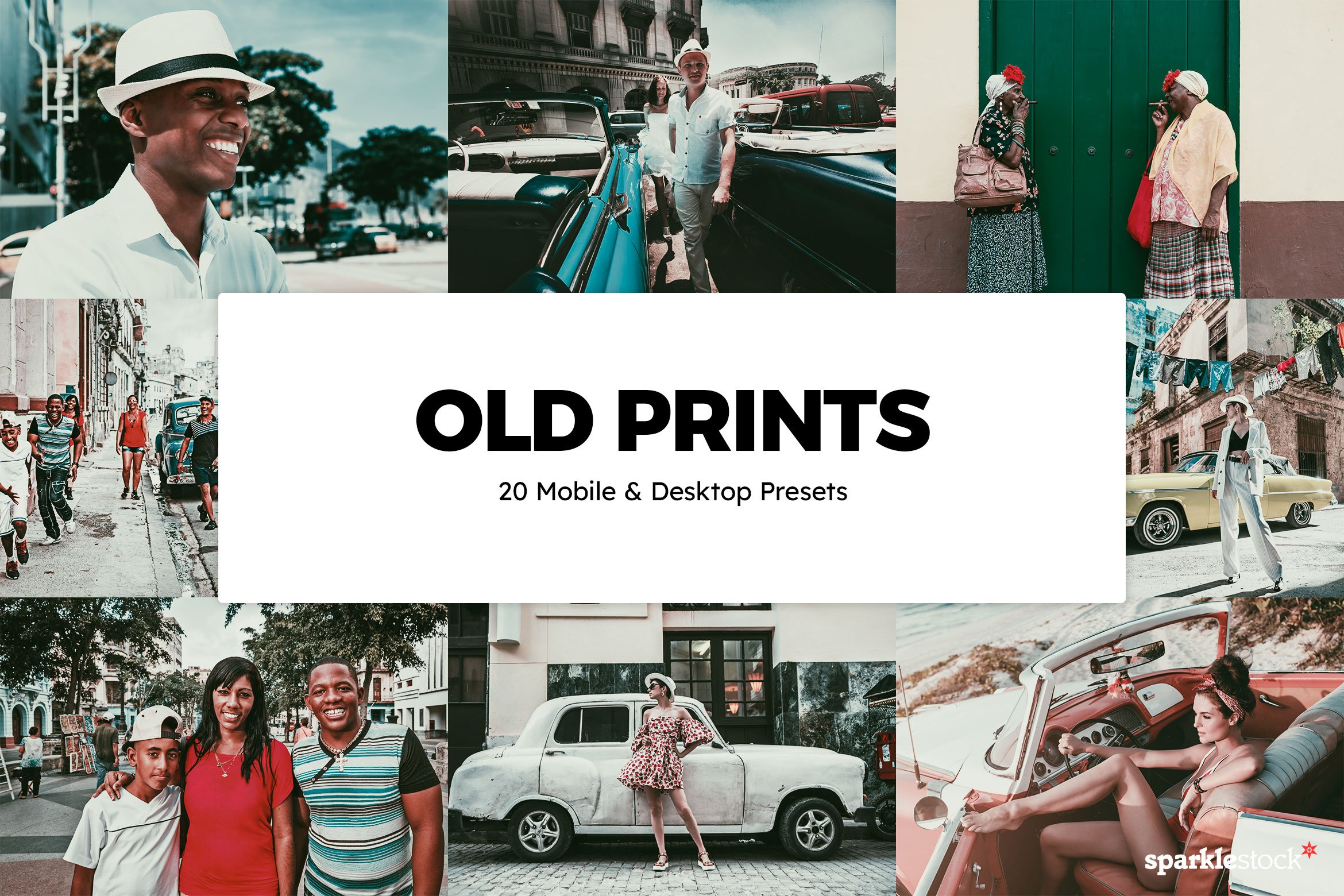 20 Old Prints Lightroom Presets LUTscover image.