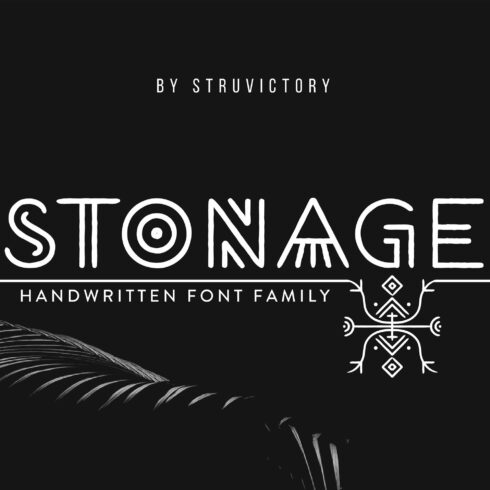 Stonage - Handwritten Font Family cover image.