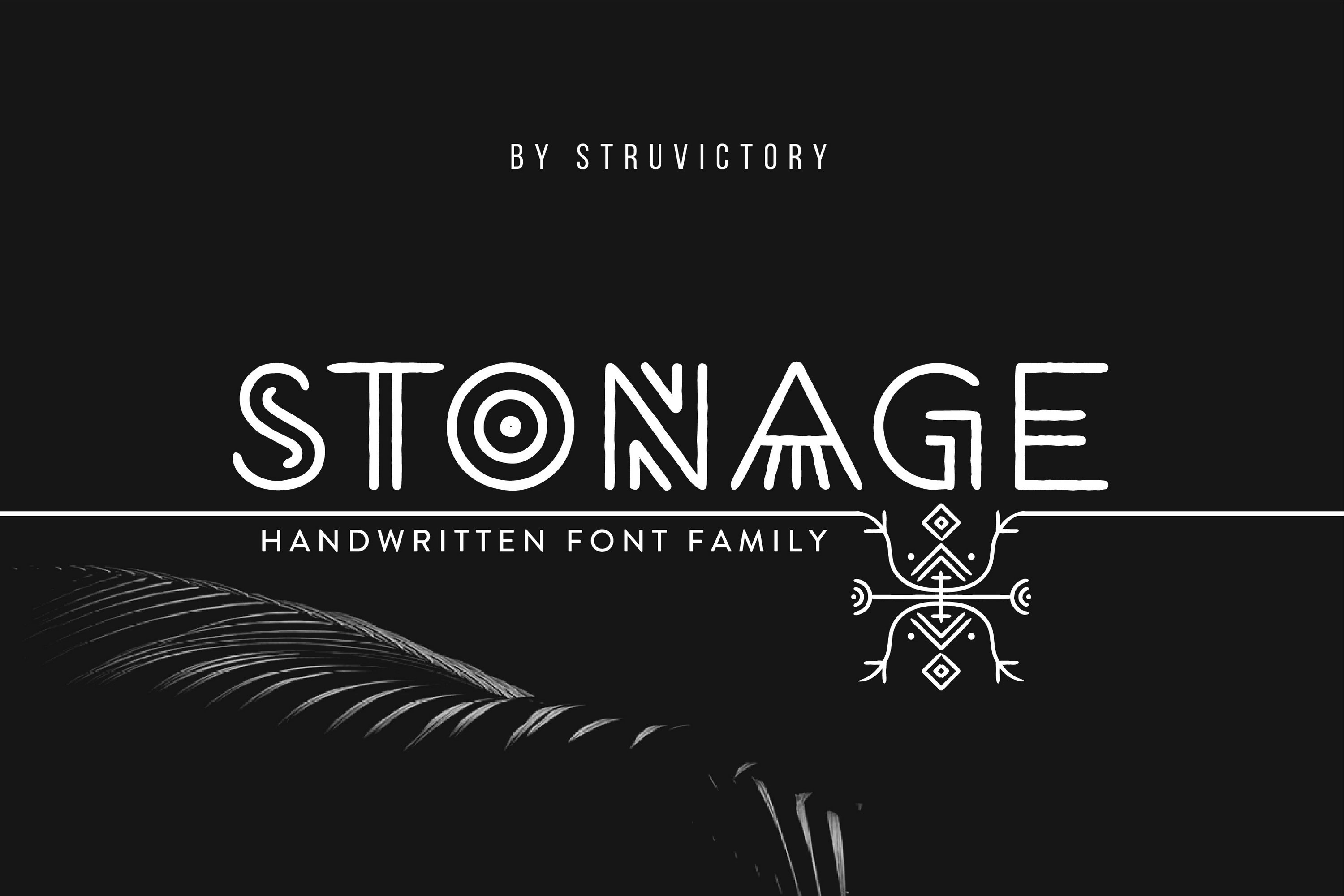 Stonage - Handwritten Font Family cover image.