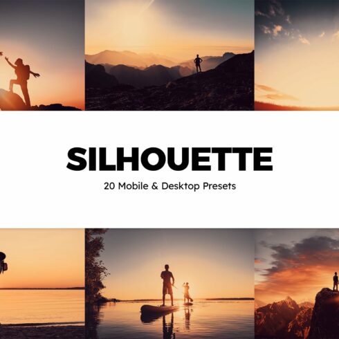 20 Silhouette Lightroom Presets LUTscover image.