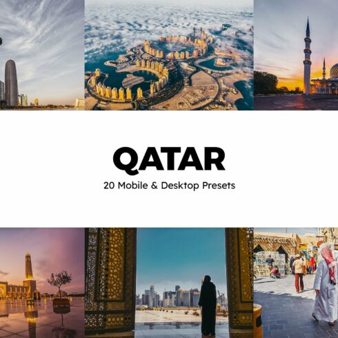 20 Qatar Lightroom Presets & LUTscover image.