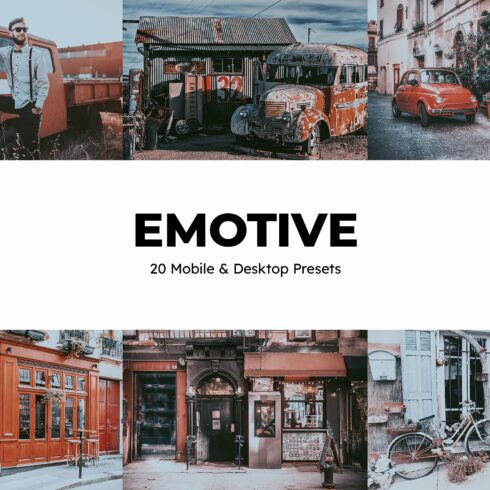 20 Emotive Lightroom Presets & LUTscover image.