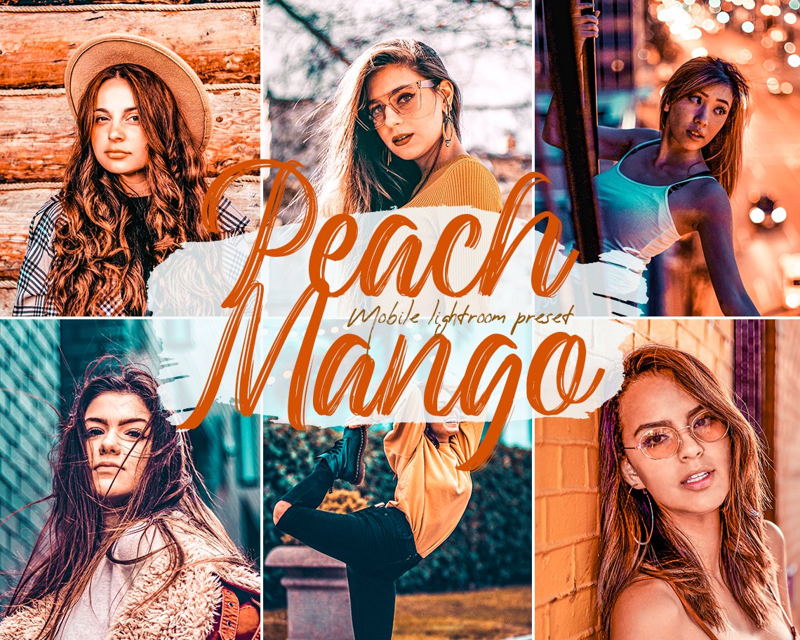 Peach Mango Lightroom Presetscover image.