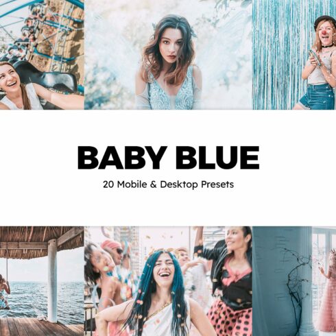 20 Baby Blue Lightroom Presets & LUTcover image.