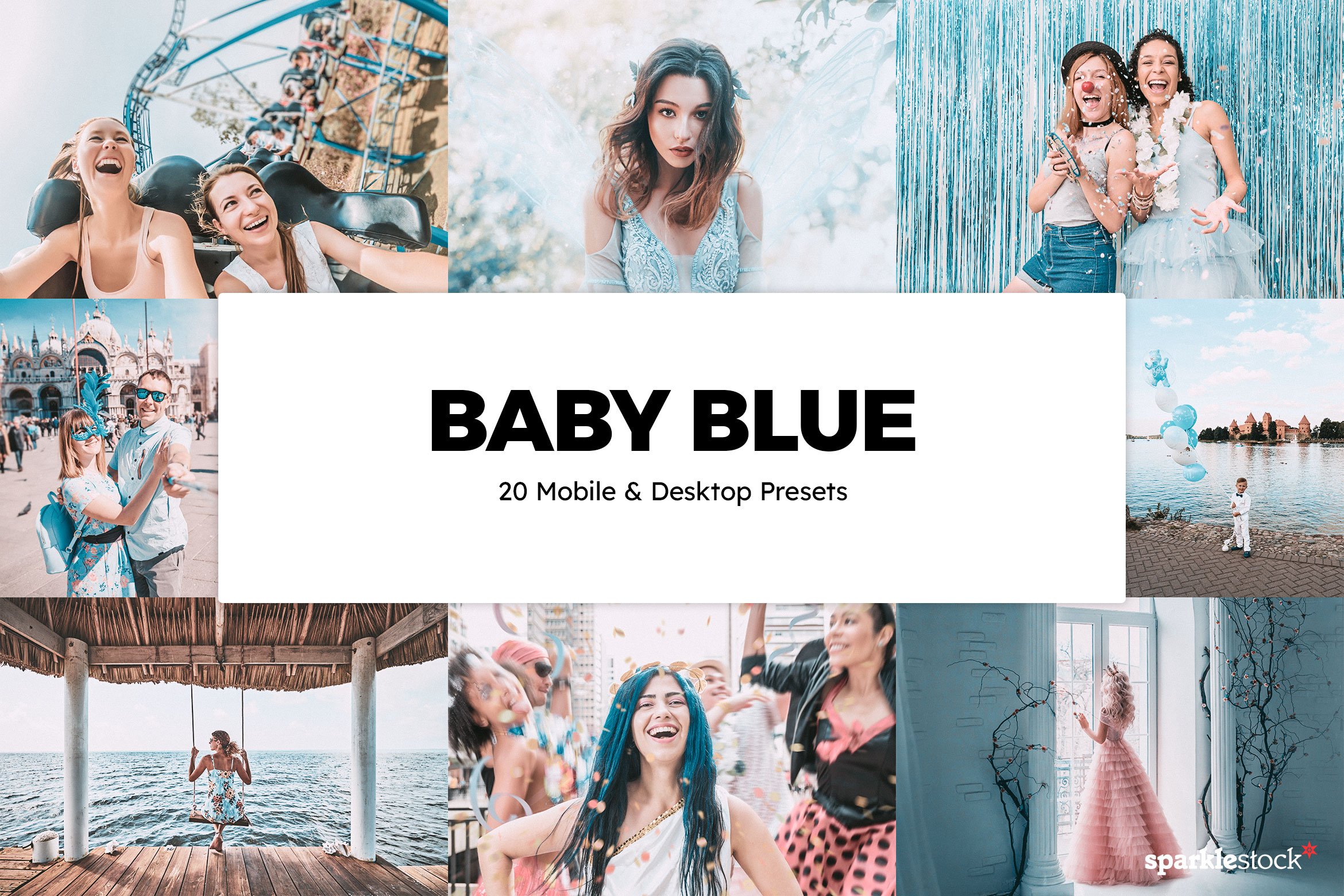 20 Baby Blue Lightroom Presets & LUTcover image.