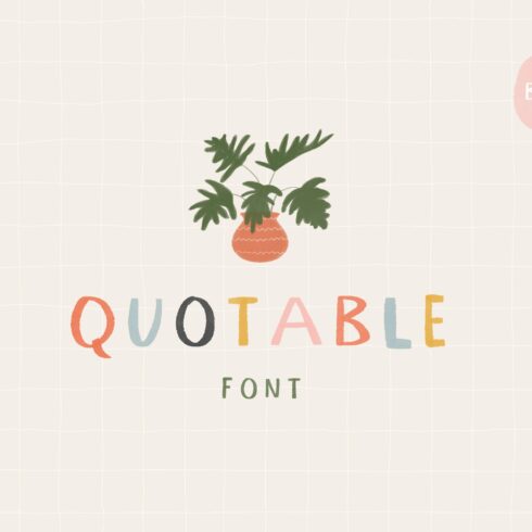 Quotable Font | Color Font cover image.