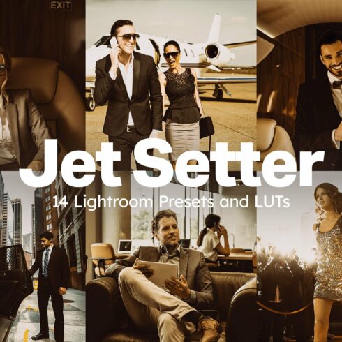14 Jetsetter Lightroom Presets LUTscover image.