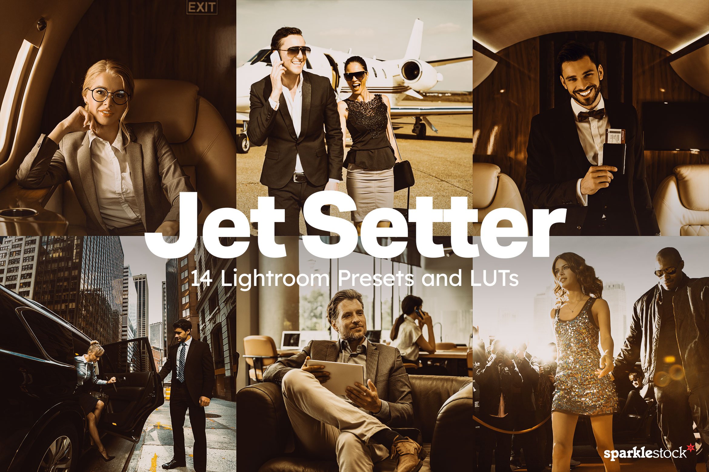 14 Jetsetter Lightroom Presets LUTscover image.