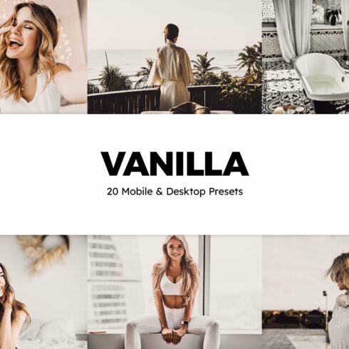 20 Vanilla Lightroom Presets & LUTscover image.