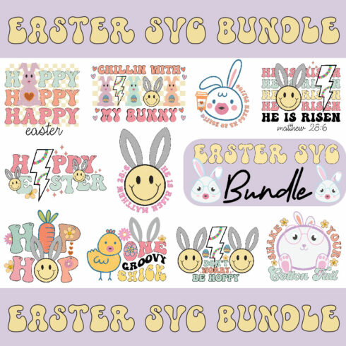 Easter SVG Bundle cover image.