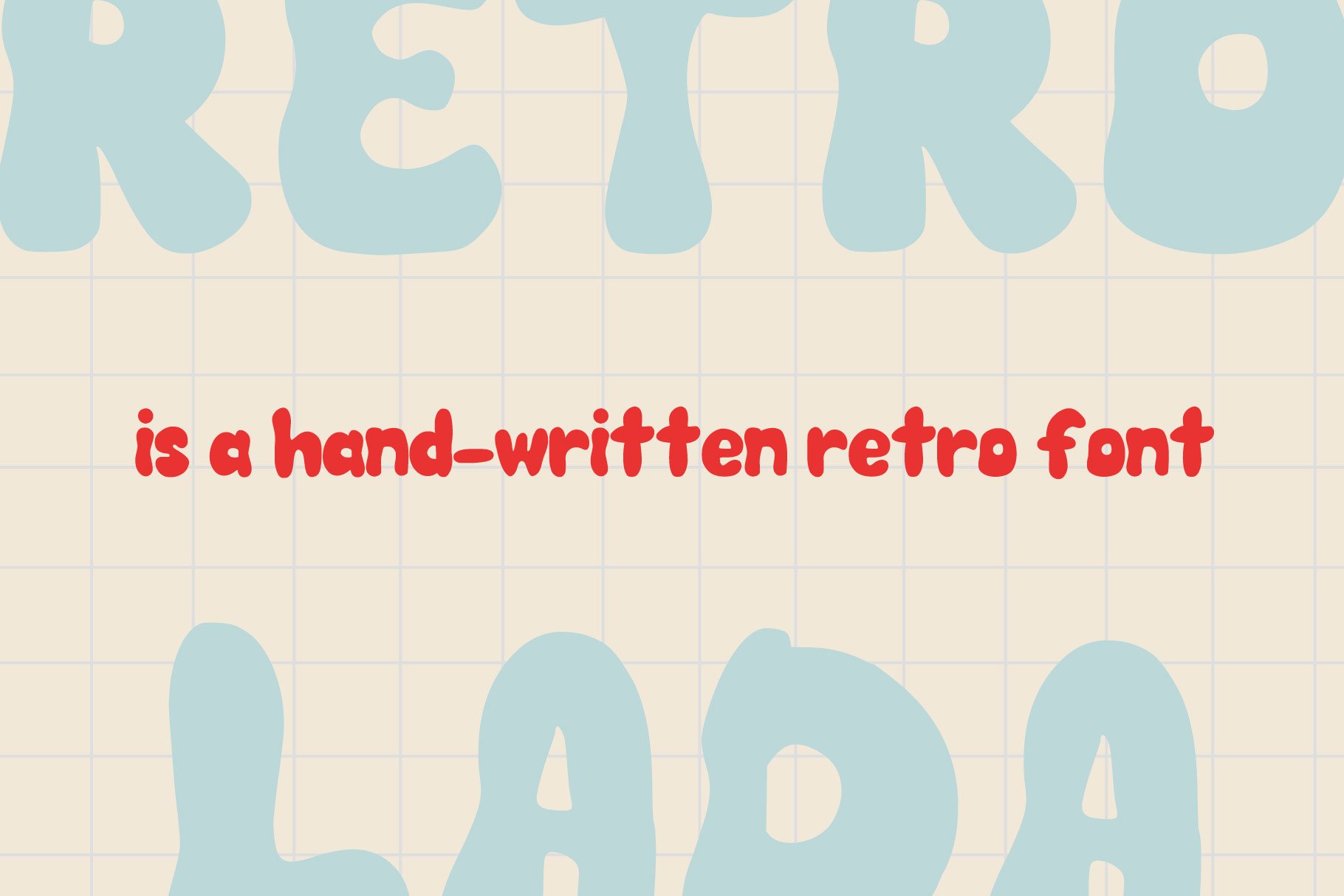 RETROLADA - retro font preview image.