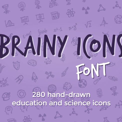 Brainy Icons Font cover image.