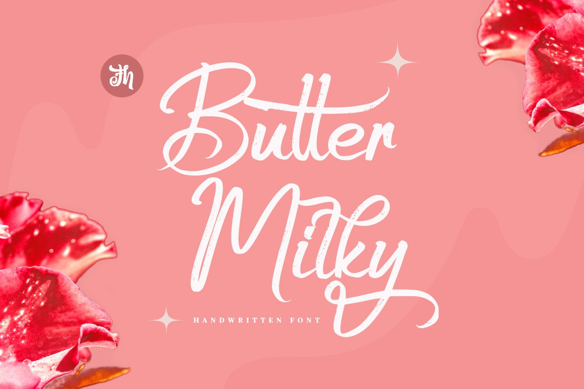 Butter Milky - Handwritten Font cover image.