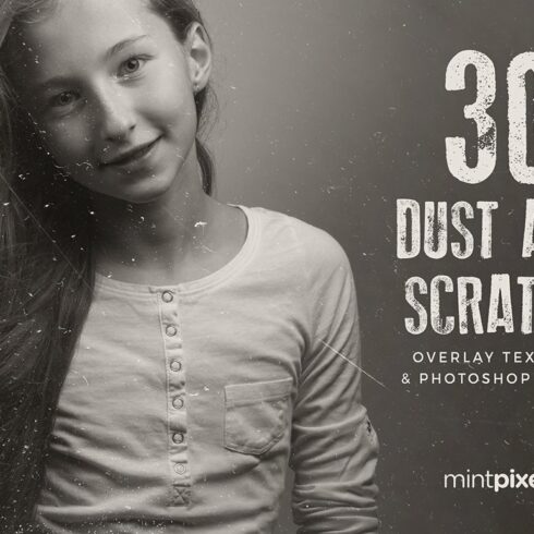 30 Dust and Scratch Overlay Texturescover image.