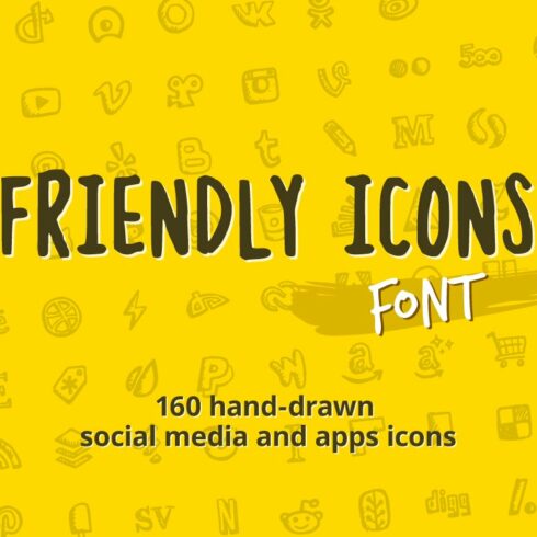 Friendly Icons Font cover image.