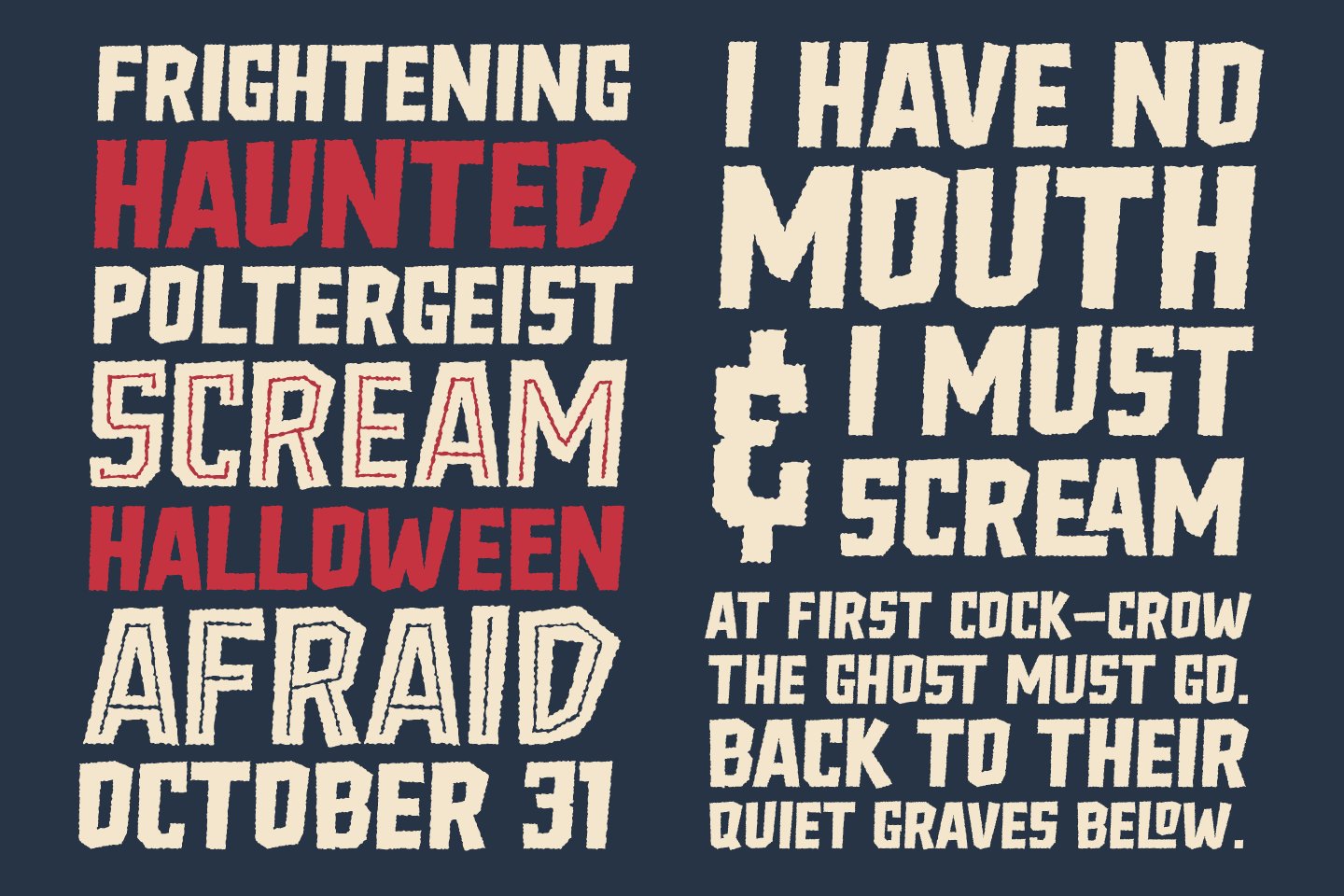Freich Monsta - Vintage Horror Fonts preview image.