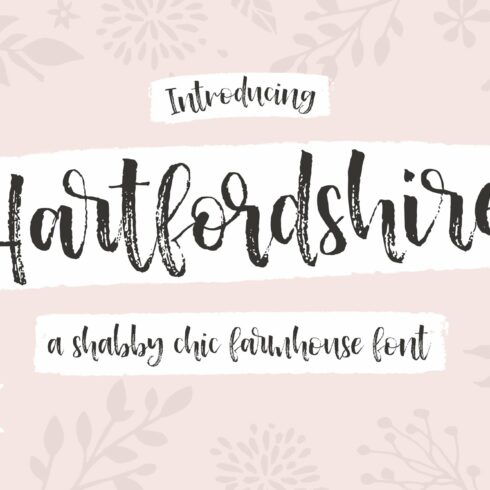 Hartfordshire, a farmhouse font cover image.