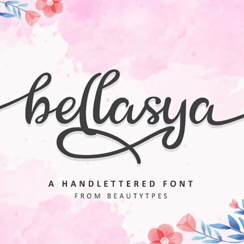 Bellasya | a handwriten font cover image.