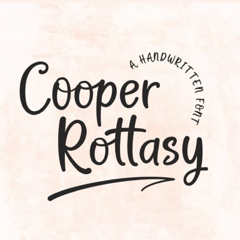 Cooper Rottasy | A Handwritten Font cover image.