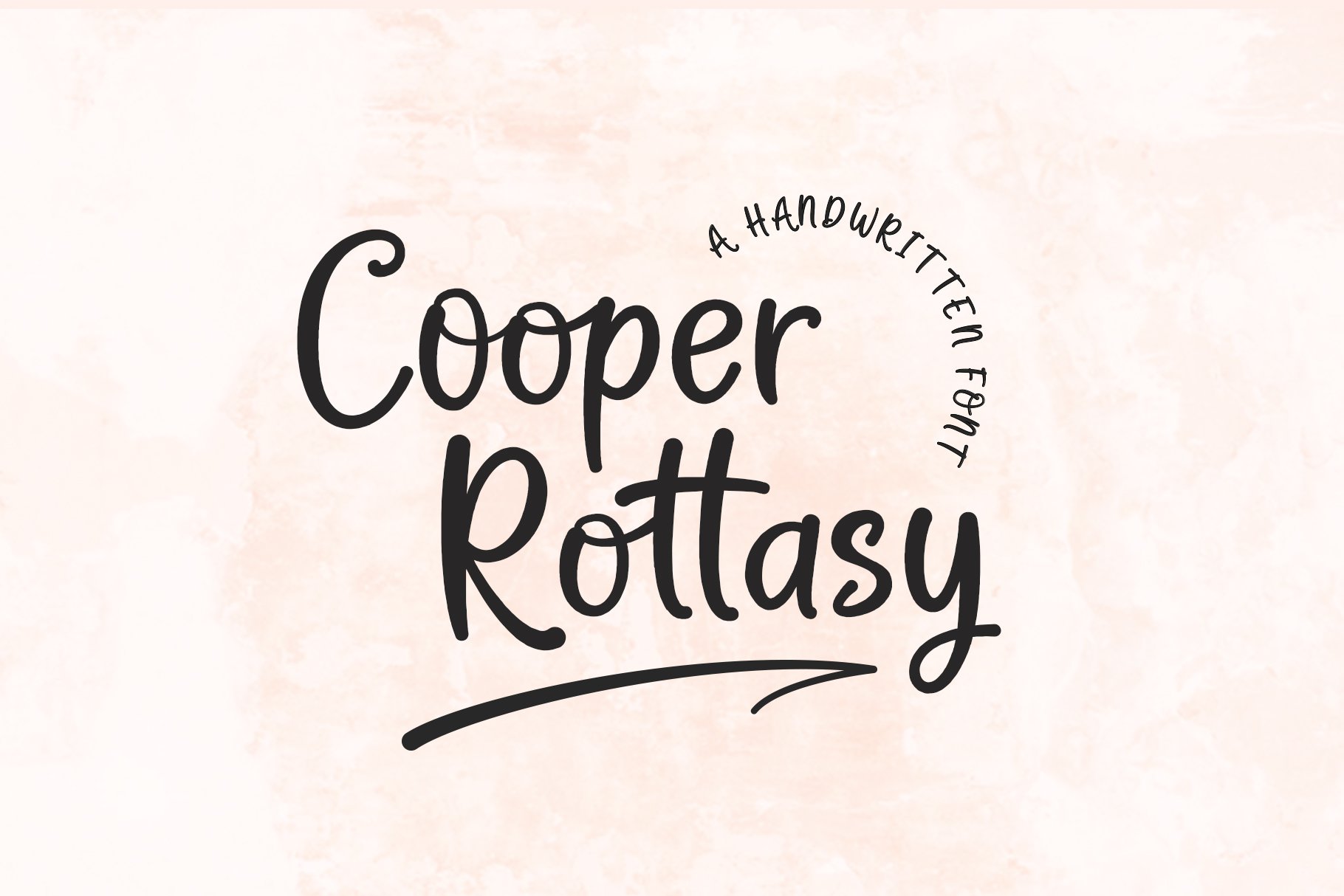 Cooper Rottasy | A Handwritten Font cover image.