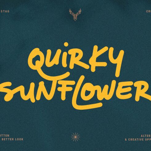 Quirky Sunflower - Handwritten Font cover image.