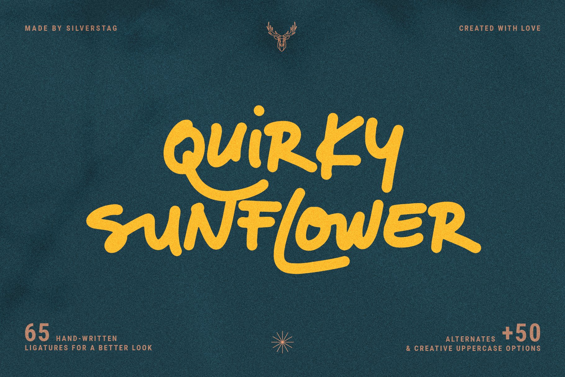 Quirky Sunflower - Handwritten Font cover image.