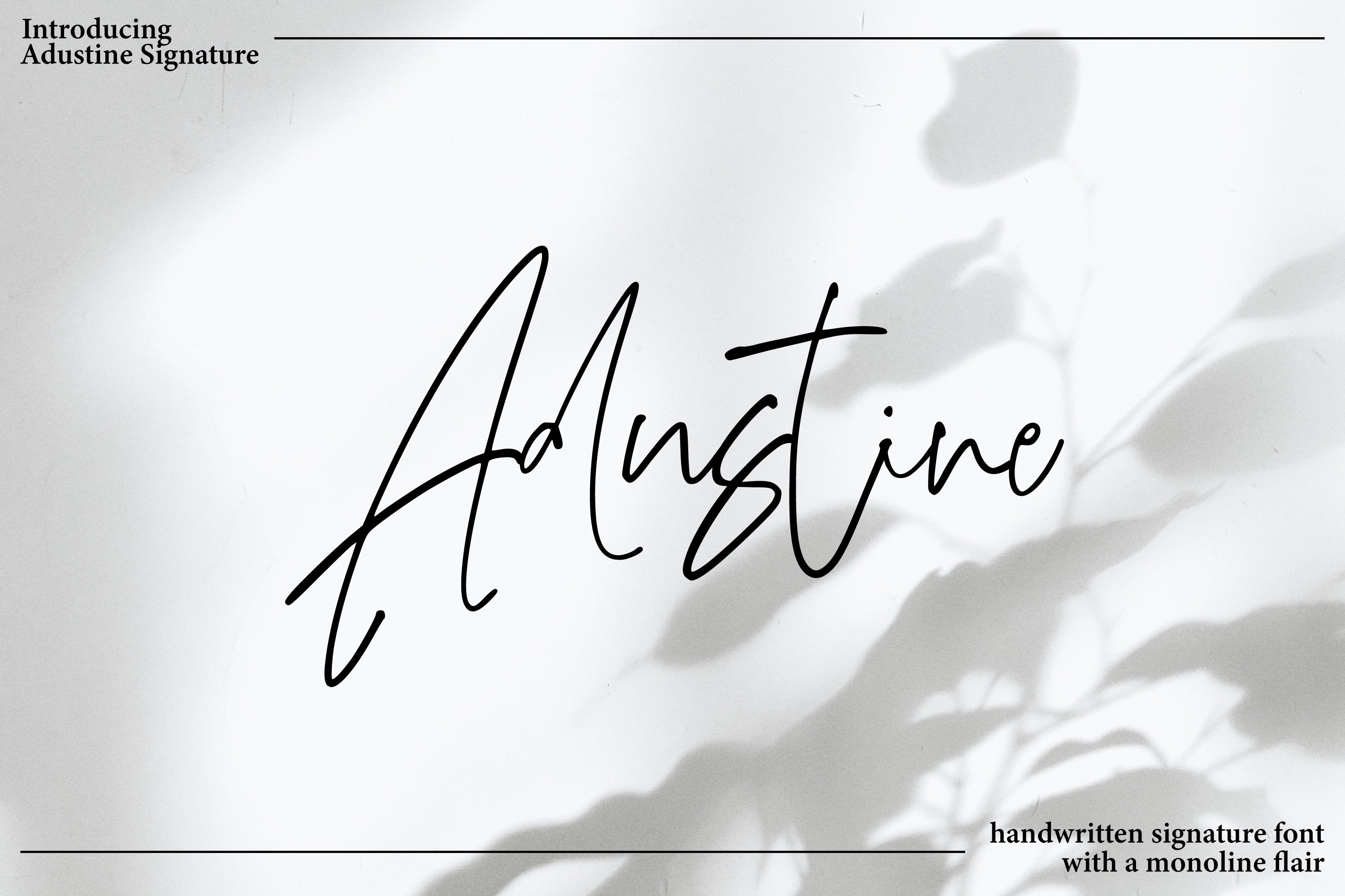 Adustine - Handwritten Signature cover image.