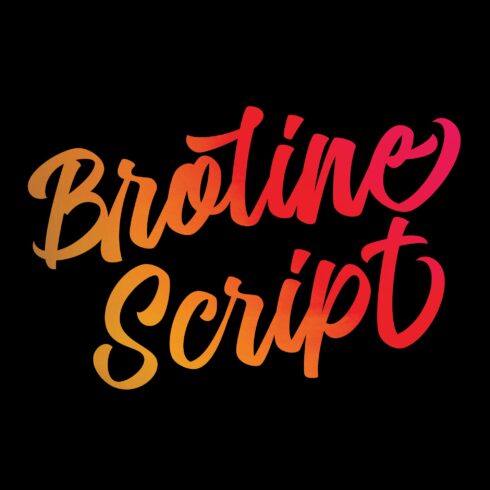 Broline - Bold Script Logotype cover image.