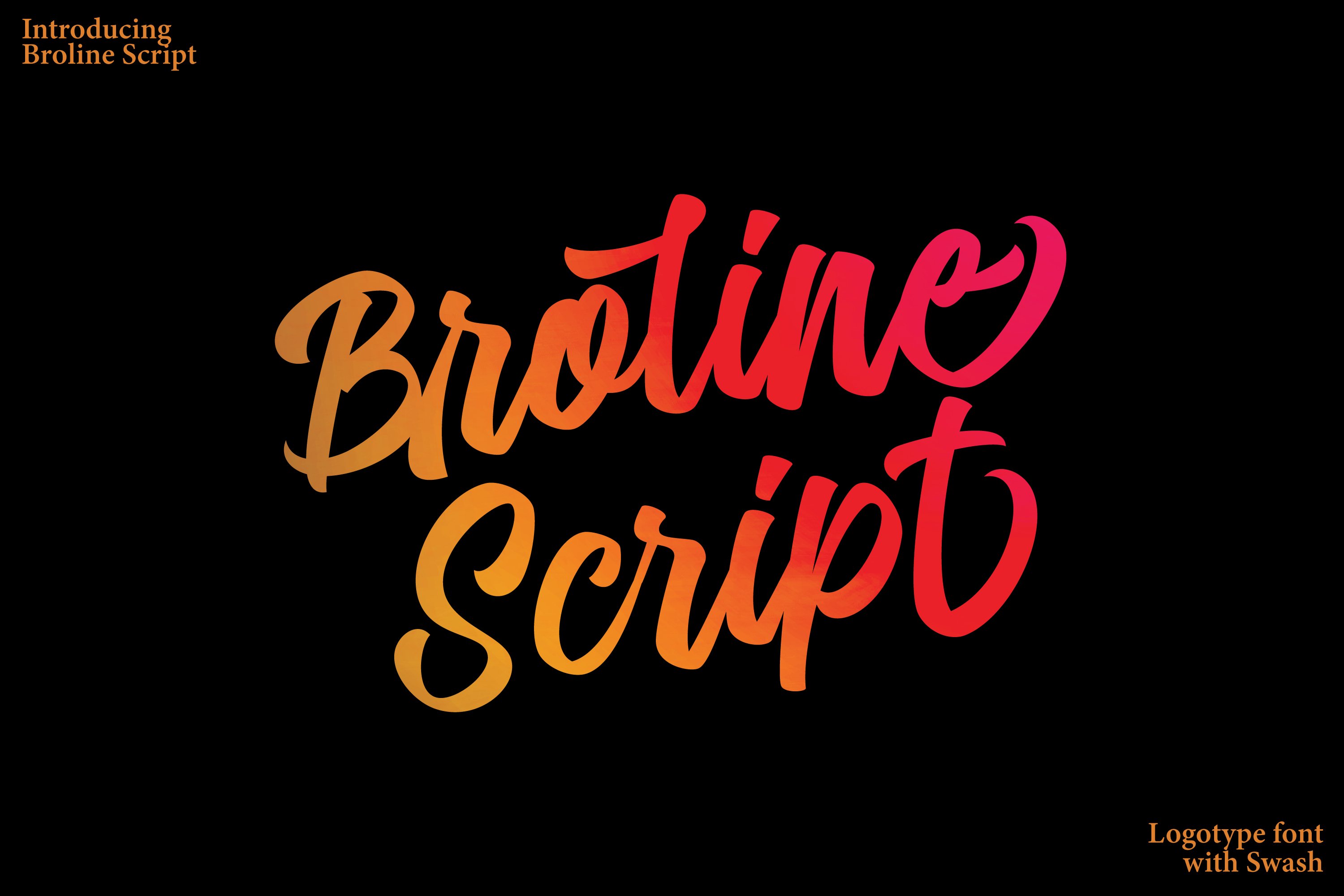 Broline - Bold Script Logotype cover image.