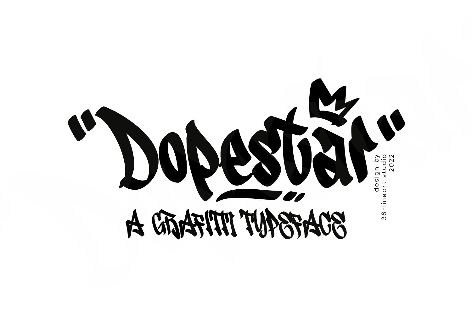Dopestar - Grafitti Typeface cover image.