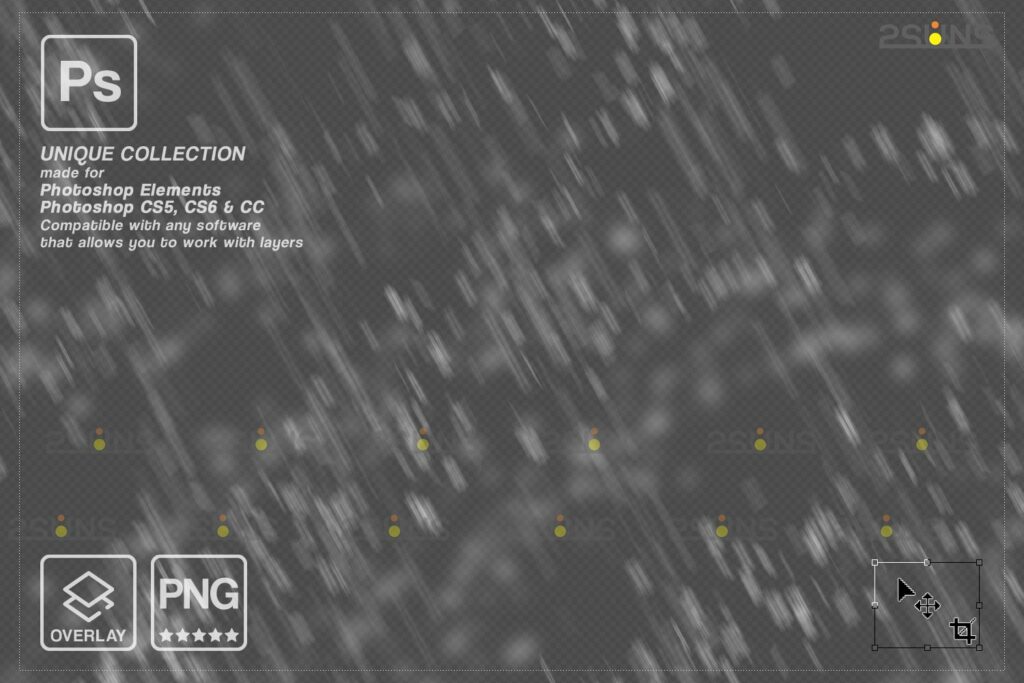 Falling PNG Rain Weather Overlays – MasterBundles