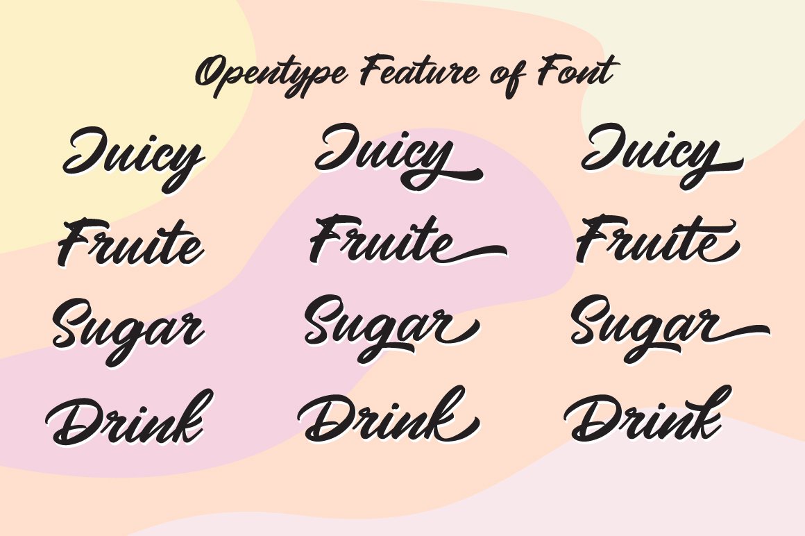 Mangotea - Script Font preview image.