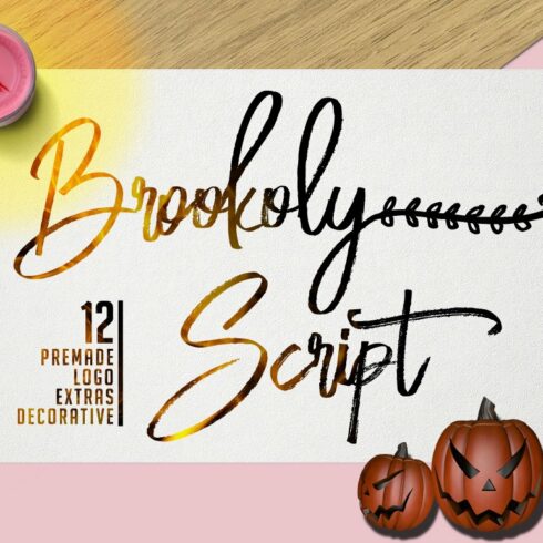 Brookoly Script - Handwritting Font cover image.